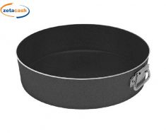 TORTIERA BLACK LINE CON ANELLO IN ALLUMINIO CM 26