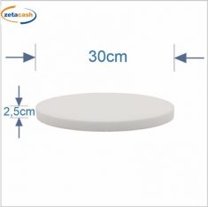 BASE IN POLISTIROLO TONDA DIAM 30 X H 3 CM