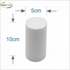 BASE TONDA IN POLISTIROLO DIAM 5 X H 10 CM