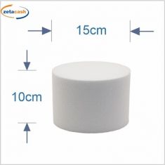 BASE TONDA IN POLISTIROLO DIAM 15 X H 10 CM