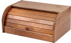 PORTAPANE CON SERRANDINA IN LEGNO SCURO