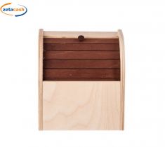 BOX LEGNO NATURALE CON SERRANDINA SCURA 24X25CM