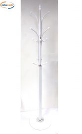 ATTACCAPANNI BIANCO CON 12 POMELLI