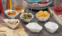 CIOTOLA PORCELLANA BIANCA CM 12X9 X H 4