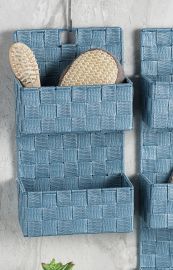 CONTENITORE PORTA OGGETTI DA PARETE 2 PIANI