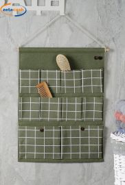 PORTAOGGETI DA PARETE IN POLICOTONE CON 10 TASCHE CM 36X49