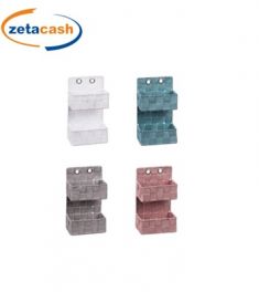 CONTENITORE PORTA OGGETTI DA PARETE 2 PIANI cm15x9xh26