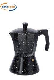 CAFFETTIERA ALLUMINIO PER INDUZIONE 9 TAZZE NERA