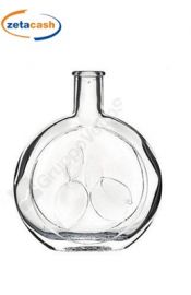 BOTTIGLIA OPALE LIMONI 200ML VETRO TRASPARENTE TAPPO SILICON