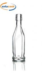 BOTTIGLIA EUROPEN COSTOLATA 250ML VETRO TRASPARENTE T MECC