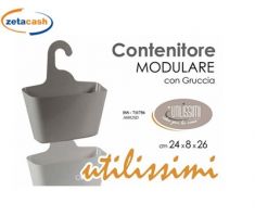 CONTENITORE MODULARE MULTIUSO CON GRUCCIA 24X8X26CM ASS