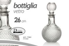 BOTTIGLIA LIQUORI IN VETRO CON TAPPO 1000 ML