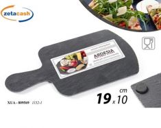 VASSOIO IN ARDESIA 19X10CM FORMA TAGLIERE RETTANGOLARE