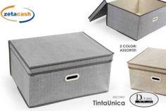 CONTENITORE SALVASPAZIO COPERCHIO TNT H25X50X40CM ASS