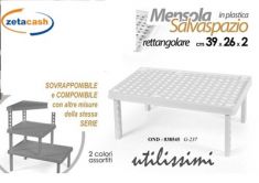 MENSOLA RETTANGOLARE SOVRAPPONIBILE SALVASPAZIO BCA 39X26X15