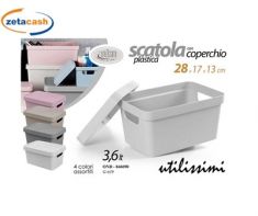 CONTENITORE CON COPERCHIO IN PLAST 3600ML COL ASS