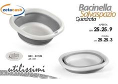 BACINELLA IN PLASTICA SALVASPAZIO 25X25XH9CM
