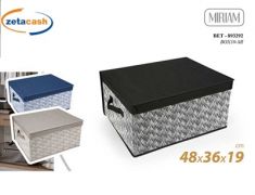 CONTENITORE IN TNT SALVASPAZIO 48X36XH19CM COL ASS