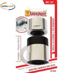 AERATORE CROMATO 2 GETTI FEMMINA 24MM X 5CM