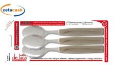 CUCCHIAIO 6 PEZZI DA TAVOLA COLOR TORTORA