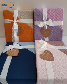 TRAPUNTINO A QUADRETTI DOUBLE FACE MATRIMONIALE