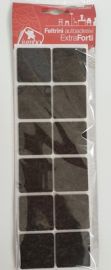 FELTRINI AUTOADESIVI EXTRAFORTI 40X40 MARRONE