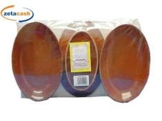 PIROFILA IN TERRACOTTA OVALE 16X26 CM 3 PEZZI