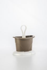 SCOLAPOSATE IN PLASTICA BIANCO TORTORA LINEA TULIPANO