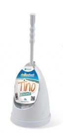 SCOPINO CON PORTA SCOPINO IN PLASTICA BIANCO