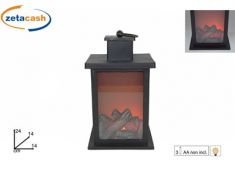 LANTERNA ELETTRICA EFFETTO CAMINO