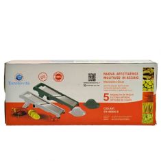 AFFETTATRICE MULTIUSO IN ACCIAIO con 5 MODALITA' DI TAGLIO