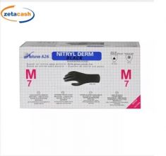 GUANTI NITRILE 100 PEZZI NATUREX DERM BLACK TAGLIA M
