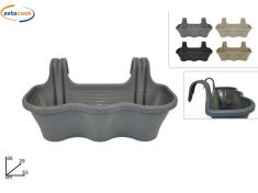 BALCONIERA IN PLASTICA 3 POSTI cm 53x28xh25