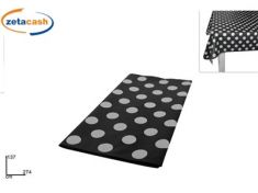 TOVAGLIA PLASTIFICATA NERA POIS 137X274CM