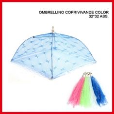 COPRIVIVANDE AD OMBRELLINO COLORATI 32 X 32 CM