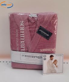 ACCAPPATOIO DONNA C/CAPPUCCIO IN SPUGNA FUXIA SOMMARUGA