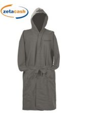 ACCAPPATOIO UOMO CAPPUCCIO MICROFIBRA GRIGIO SOMMARUGA ASS