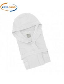 ACCAPPATOIO DONNA CAPPUCCIO MICROFIBRA PANNA SOMMARUGA ASS