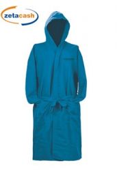 ACCAPPATOIO RAGAZZO CAPPUCCIO MICROFIBRA CELESTE ASS