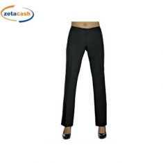 PANTALONE DONNA TRENDY NERO FRESCO POLIESTERE TAGLIA 42