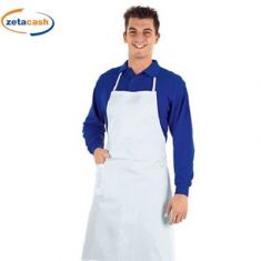 GREMBIULE BIANCO ECO CON PETTOLINA 50X70