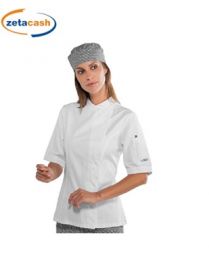 GIACCA LADY SNAPS MEZZA MANICA BIANCA TAGLIA XL