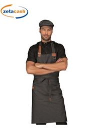 GREMBIULE KANSAS BLACK JEANS 100 % COTONE