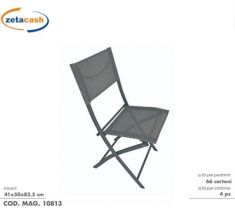 SEDIA SHARM GRIGIA 41X50X83