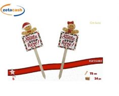 CARTELLO DECOR LEGNO OMINO PAN DI ZENZERO SCRITTA LED ASS