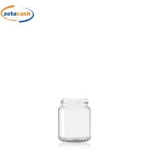 VASO IN VETRO DECORO ALVEARE 20 PEZZI 390CC D70MM