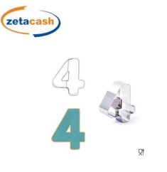 FORMINA BISCOTTI IN ACCIAIO A FORMA DI N. 4