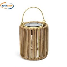 LANTERNA SOLARE IN METALLO E PLASTICA H15CM