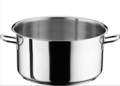 CASSERUOLA IN ACCIAIO INOX CON 2 MANICI DIAMETRO 16 CM