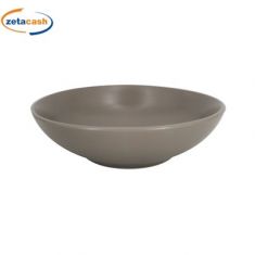 PIATTI FONDI IN CERAMICA TORTORA SCURO DIAM 20 CM 6 PEZZI